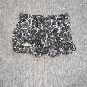 Old Navy Black and White Patterned Shorts
